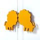 Handcrafted Acacia Wood Lion Handle Pair